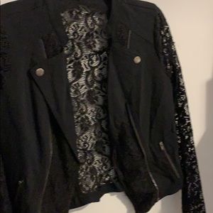 Lace black jacket